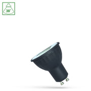 Spectrum 4W LED spot - Sort, 230V, GU10, 360lm, RA80 - Energibesparende belysning til dit hjem.