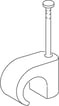 Clips flad TC 5x8/25 mm hvid