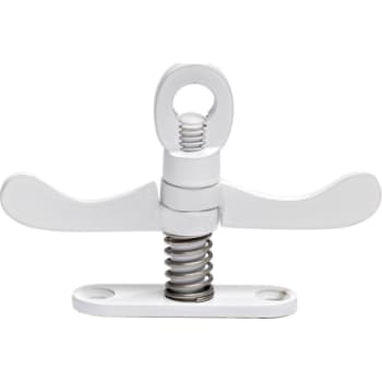 Dobbelt vrider 5063R, delbar, med rund fodplade, hvid larkeret