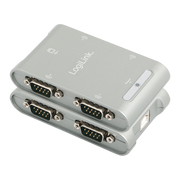 USB 2.0 til 4 x Seriel RS232 konverter