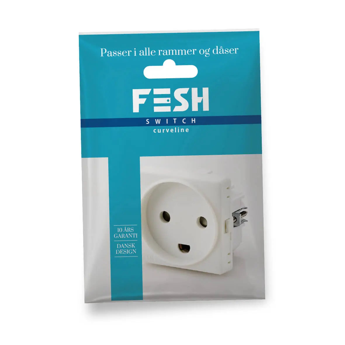 FESH SWITCH Curveline Stikudtag 1,0 m/j - Hvid