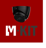 VIDEO-KIT 4 kanal NVR + 2TB-HDD PoE4 x 6MP Eyeball 2.8mm IR 4 x Bagdåse sort