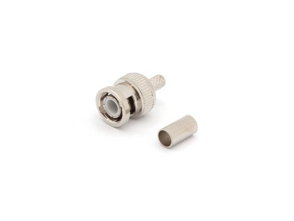 BNC han til RG6/U (Ø8,5mm) - Krimptype