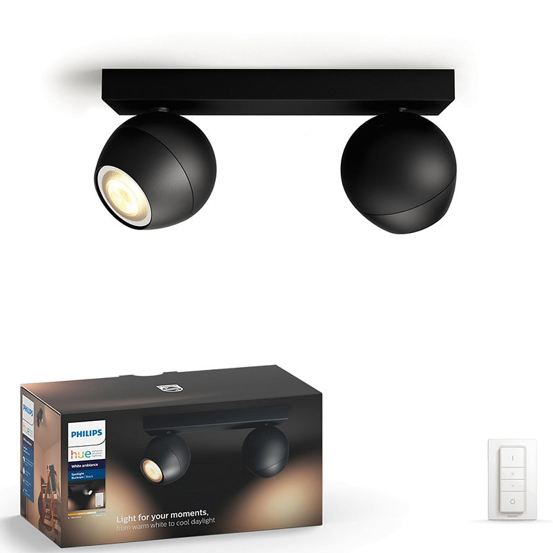 Philips Hue Buckram spot - Sort