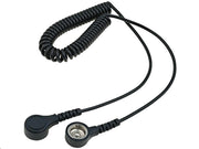 ESD spiralkabel m. 2 x Ø10mm clips (1,5m)