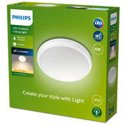 Doris Ceiling 6W 27K White IP54 HV