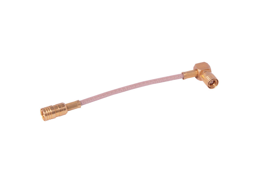 Antenne adapterkabel - SMB hun til SMB 90° hun (9cm)