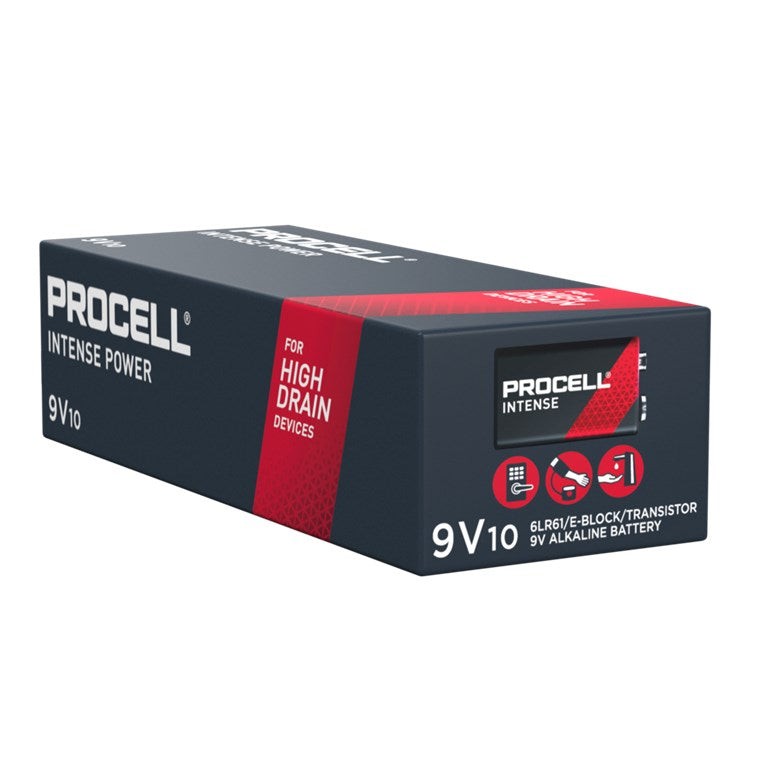 ProCell alkaline E-blok batteri - 9V 726mAh (10 stk.)