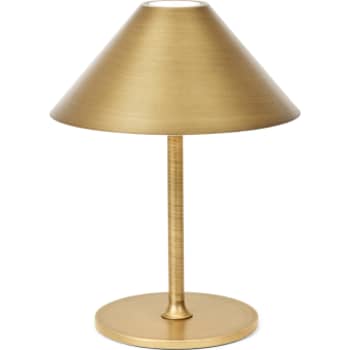 "HYGGE" Batteri bordlampe - antik messing