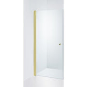 Straight doors Viktorija 1/2, gold profiles 80x200cm