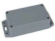 Plastkabinet m. flanger - Grå, IP65 (115x65x40mm)