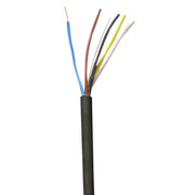 Plastkappeledning halogenfri Cca 5G1.5 sort R100