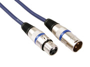 Prof. DMX kabel - 3P XLR han/hun (1m)