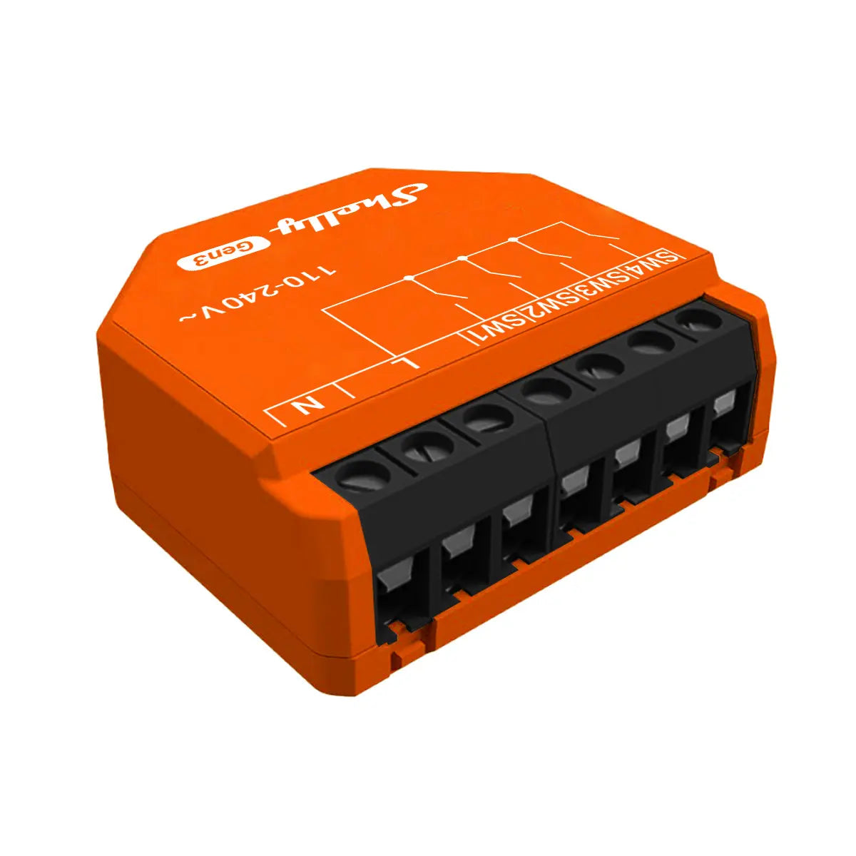 Shelly I4 Gen3 - WiFi inputmodul, 4 CH, 230V