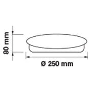 12W LED plafond Ø25cm 800Lm 120°