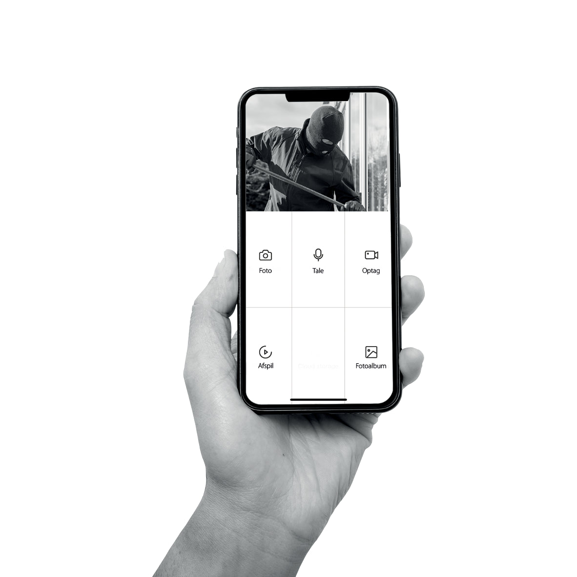 FESH Smart kamera, ude, sort