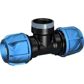 +GF+ iJOINT 25 mm x 3/4" tee med muffe, PP, PN16