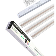 Troldtekt LED Zigbee Skinnesæt 3x60 cm - CCT, Planforsænket, Akustilight inkl. ledninger og driver
