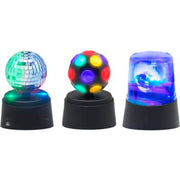 Mini Disco Sæt 3 i 1 spejlkugle, Disco lampe, Police lampe