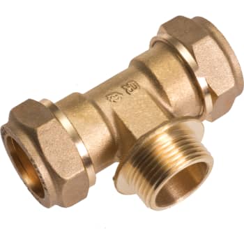 Conex 15x1/2"x15 tee np   godkendt til pex og kobber