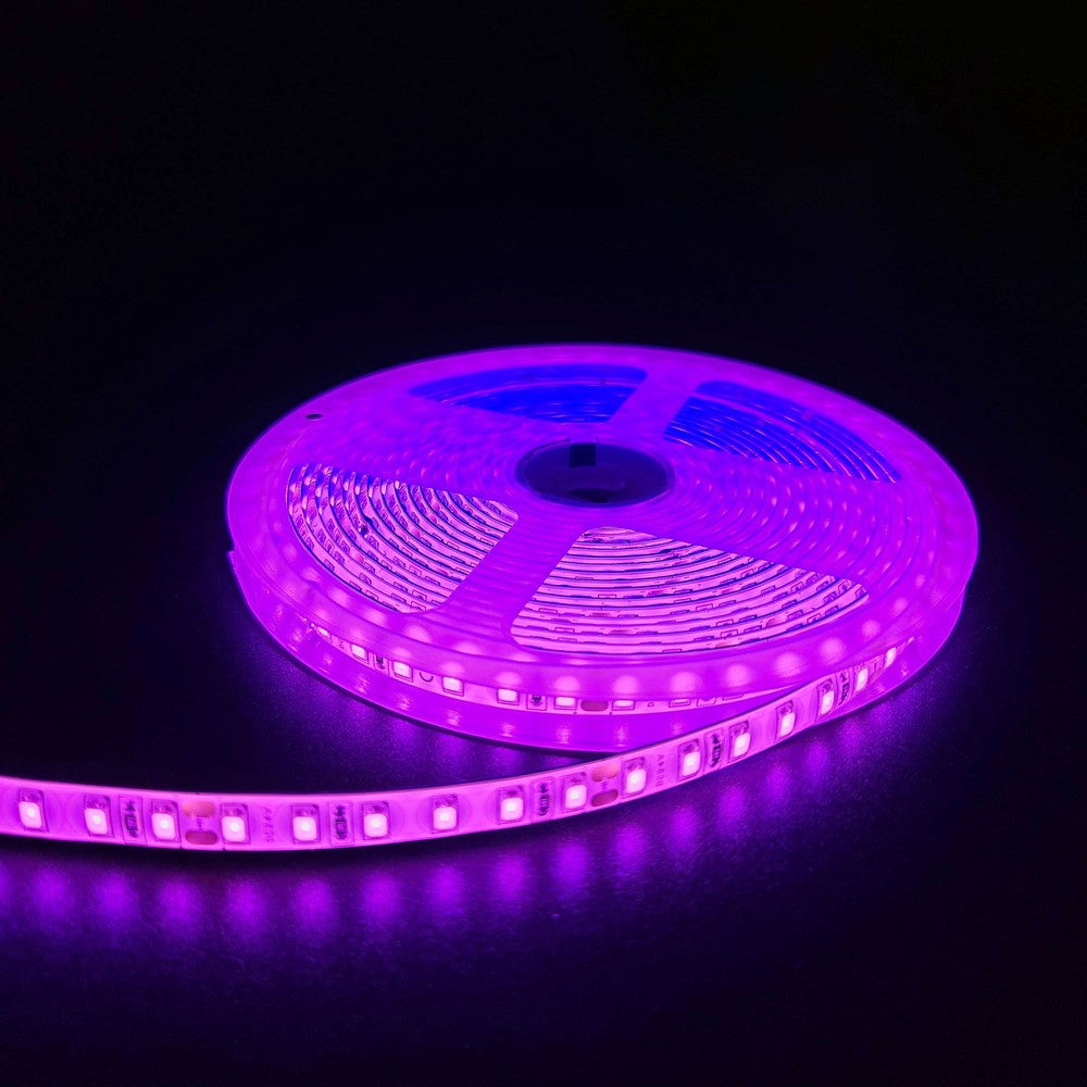 Pink LED-strips på 5 meter med 120 LED pr. meter – 10W/m, 24V, IP65