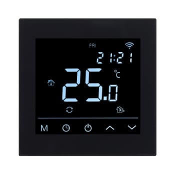 HC91 Termostat digital, programmerbar og appstyring, Wi-Fi, sort