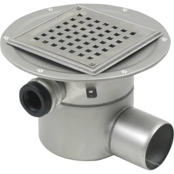 BLÜCHER 75 mm afløbsskål t/smøremembran, m/studs, vandret, flex