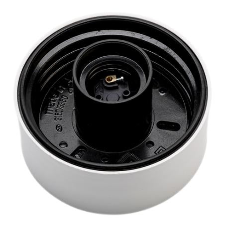 Armatur lige hvid Ø95 mm IP40