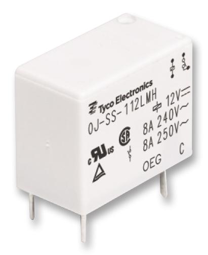 Miniature relæ - 5VDC 10A, 1 x slutte (SPST-NO) 4-ben 2,54mm