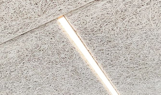 LED lysskinne 19W 60 cm 3000K til Troldtekt og akustikloft, 24V