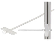 Kabelstrips m. skrivefelt - 2,5x100mm, Klar (100 stk.)