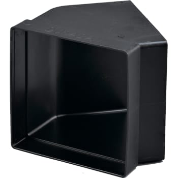 Bøjning 45° 150x150 mm, sort