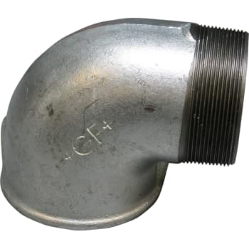 3/4" galvaniseret vinkel 90° muffe/nippel