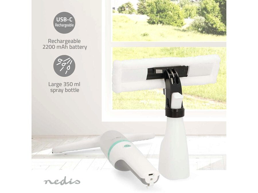 Trådløs vinduesstøvsuger/vasker - 12W, 1200 Pa