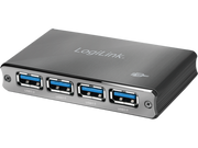 USB 3.0 Hub, 4-port, aluminum, incl. power supply