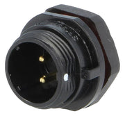 SP13 fatning - 2pol han, 2mm², 13A, kabinet (IP68)