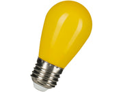 ST45 LED partypære - 230Vac 1W, E27 sokkel, GUL