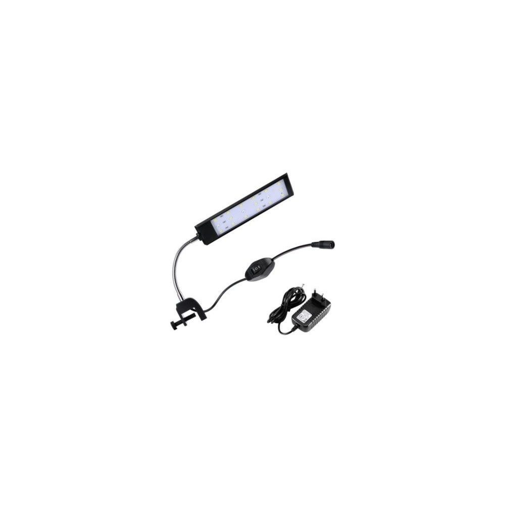 28 cm akvarielampe - 10W LED, hvid/blå, høj effekt, 230V, 800lm