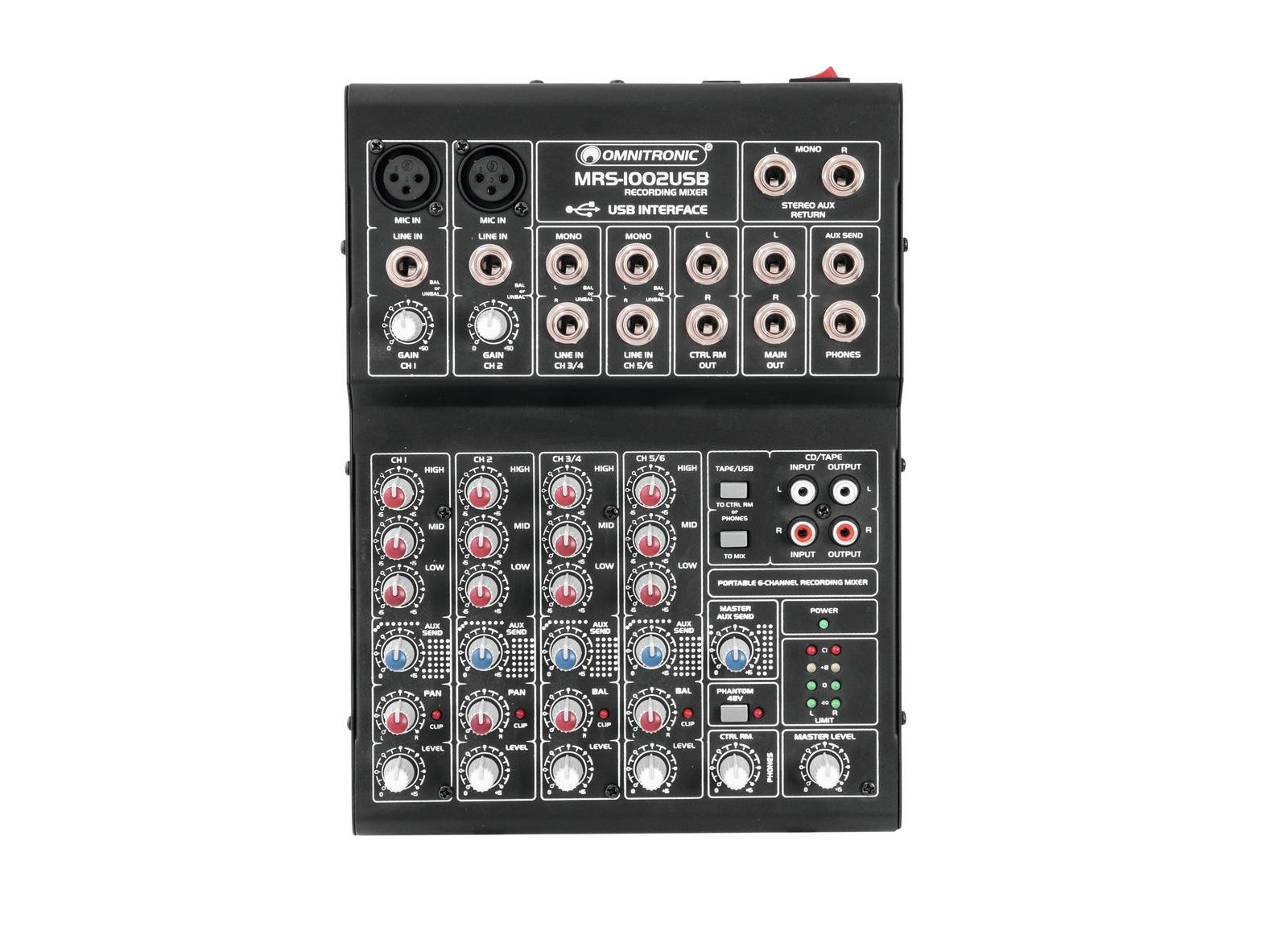 Podcast sæt m. mixer, hovedtelefon, mikrofon og støjfiltre