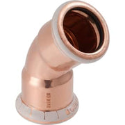 28 mm Bøjning CU 45° muffe/muffe Mapress