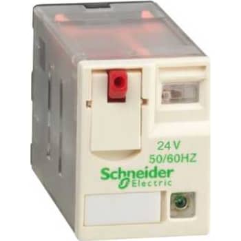 STIKBENSRELÆ 6A 4C/O LED 24VAC