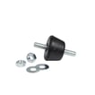 Vibrationsdæmper lille 37x24x28x62x8  ( 4 stk)