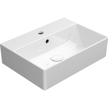 GSI Kube X håndvask 50x37cm med hanehul og overløb