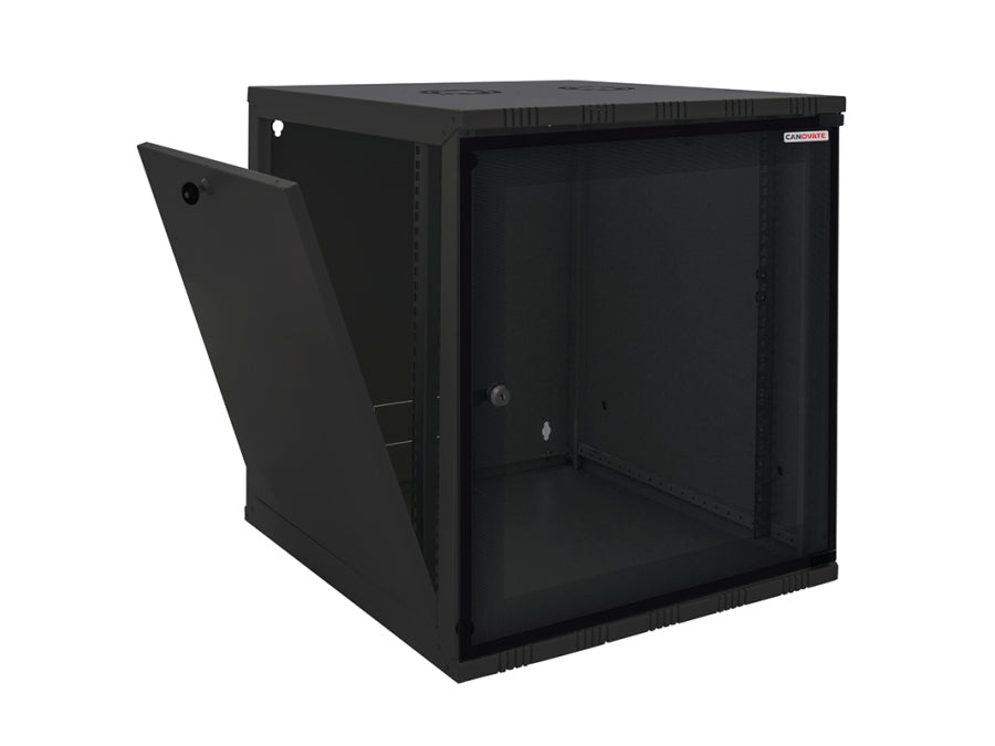 19" væg-rackskab - 15U B540xD550mm, Sort