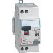 DX3 RCBO kombiafbryder C6 1pol+N 30mA type-A 2M 6000/6KA