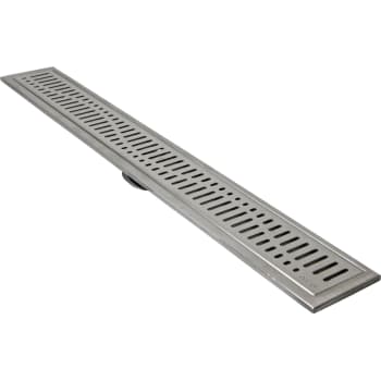 ACO 795 mm rendeafløbsarmatur med Wave rist, vægmonteret