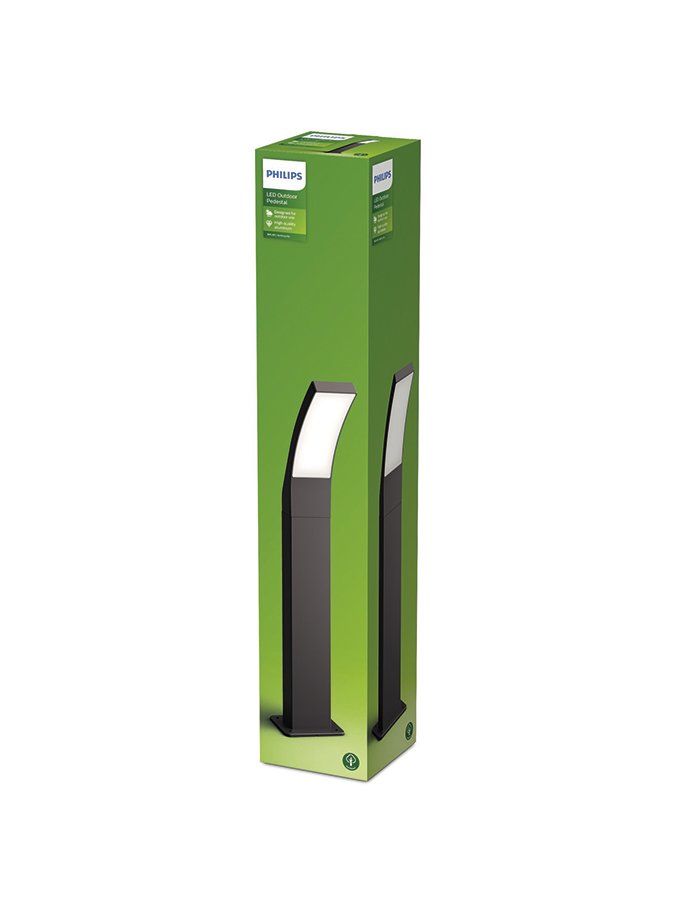 PHILIPS Splay Pedestal 12W 230V LED 2700K IP44 Antracit