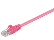 UTP netværkskabel - CAT6, 2xRJ45, Magenta (1m)