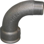 3/8" Sort bøjning 90° muffe/nippel
