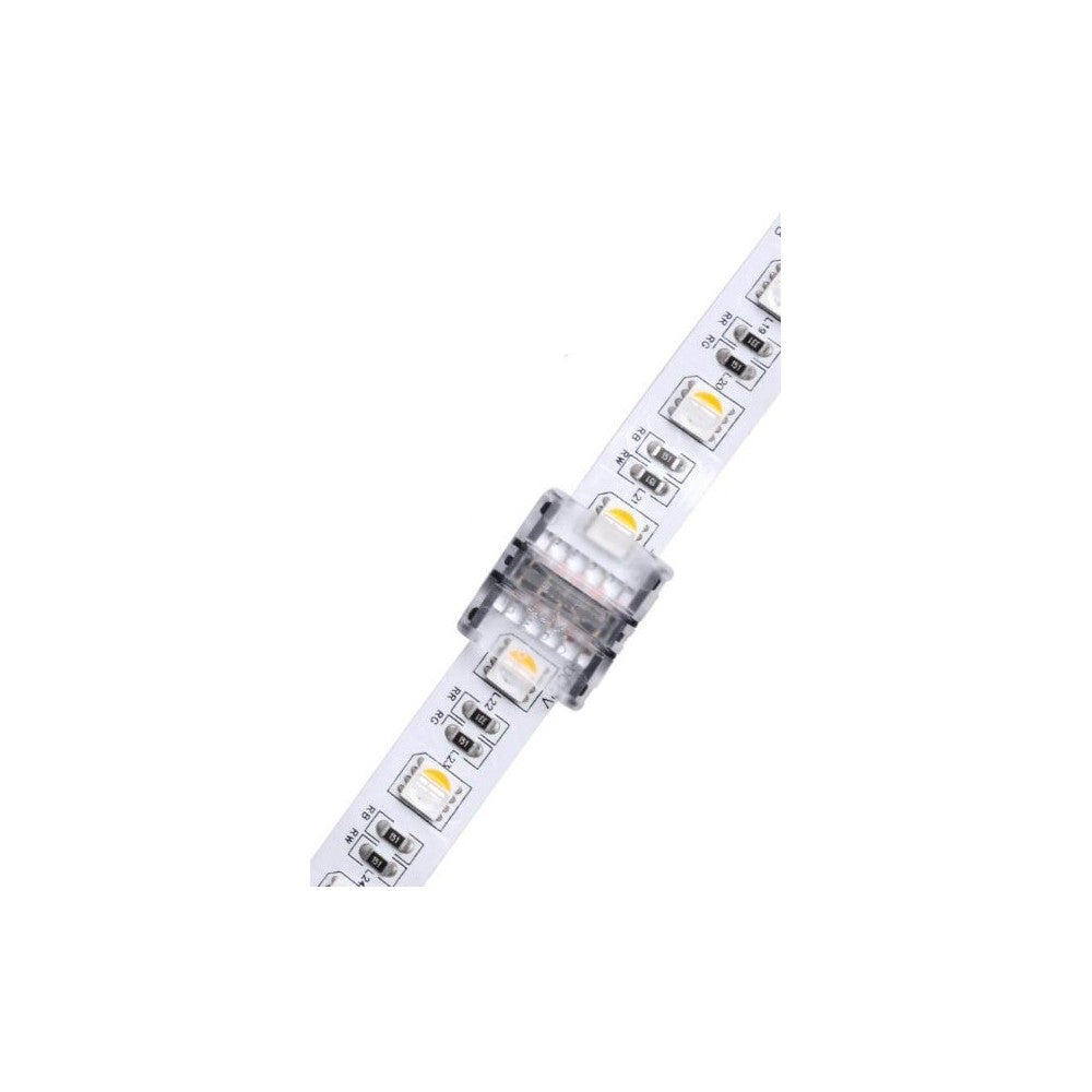 LED Strip - 12mm, RGB+W, IP65, 5V-24V (Lyskæde, 12mm bred, RGB+W farver, vandtæt, egnet til 5V-24V strøm)